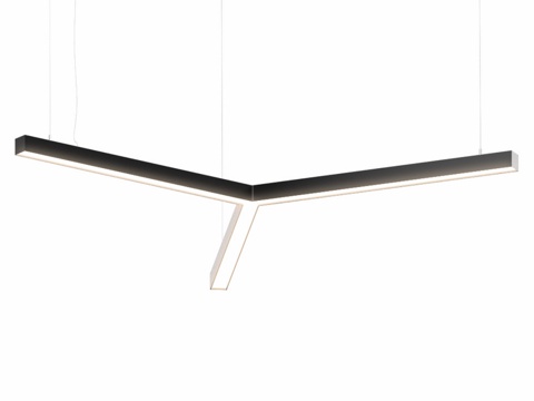  吊灯 Y形轮廓灯3d模型 