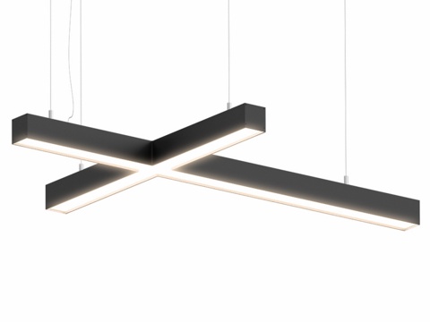  十字形轮廓吊灯3d模型 