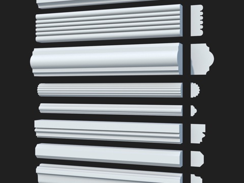  光滑装饰线条套装#39. LepGrand3d模型 