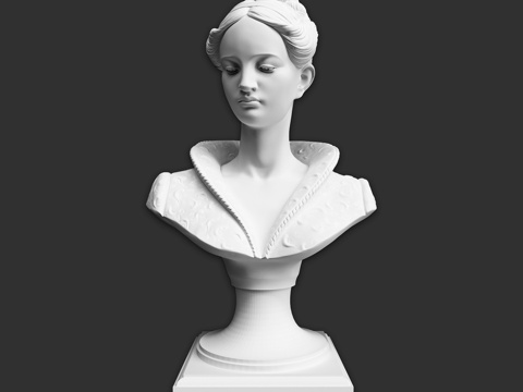  半身像 SBT223d模型 