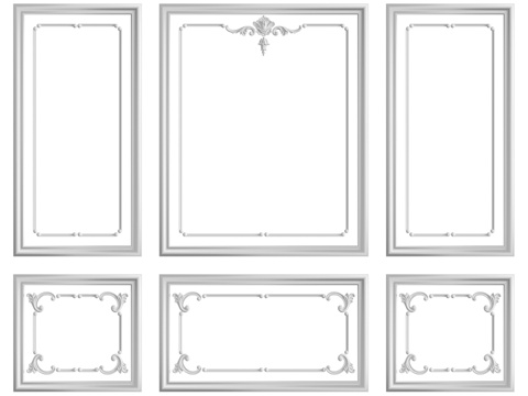  墙面装饰材料105号3d模型 