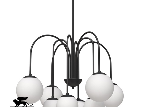  ARTE灯具OM A1675LM-8BK3d模型 