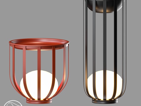  ULH7054路灯球形灯罩3d模型 