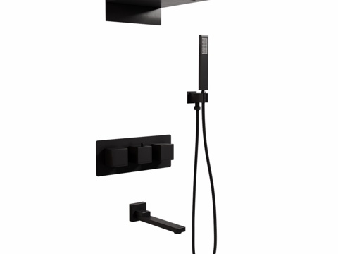  ABBER Daheim AF8253淋浴系统（隐蔽安装）3d模型 