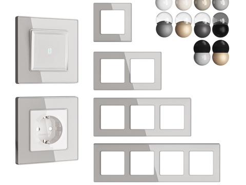  OM插座开关框架 Ambrella Volt s3d模型 