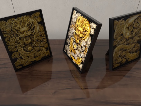  现代装饰摆件3d模型 