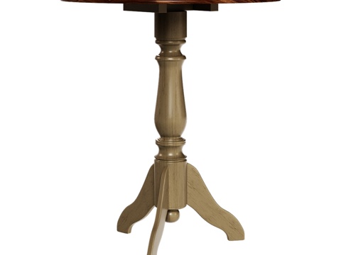  OM Gueridon经典风格餐桌3d模型 