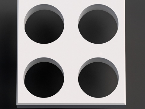  石膏砌块BG 001 (400x400x100)3d模型 