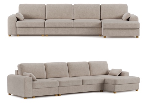  维托里奥转角沙发3d模型 