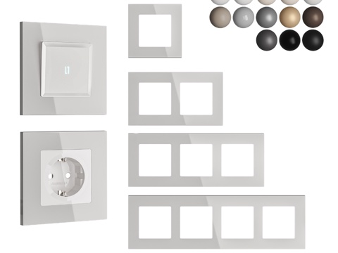  OM插座开关框架 Ambrella Volt s3d模型 