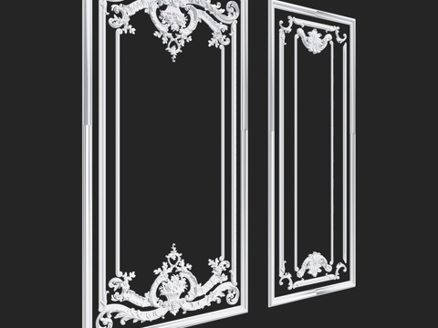  RosLepnina出品REBECCA系列3-4号画框3d模型 