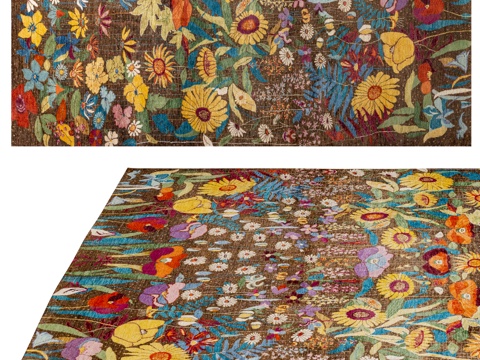  地毯“LORIBAFT IR” 21-1067 Art de3d模型3d模型 