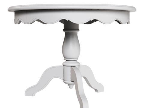  OM北欧风格115厘米圆形伸缩桌3d模型 