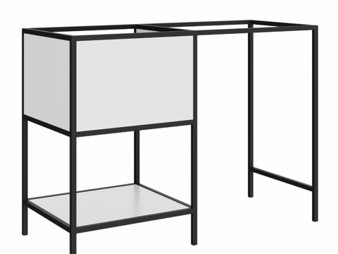  DIWO套装诺夫哥罗德120L白色专用OM柜，适用于壁挂式3d模型 