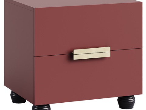  现代简约床头柜 轻奢床头柜 矮柜 装饰柜3d模型 