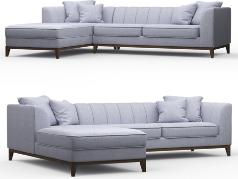  OM转角沙发HECTOR3d模型 