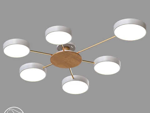  LampsShop.ru PL3035 北欧木韵吊灯3d模型 