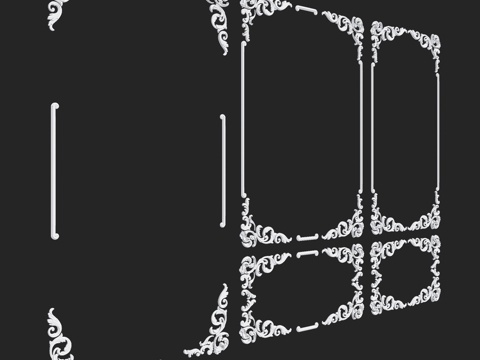  RosLepnina出品索瓦纳系列4-5-6号框架3d模型 