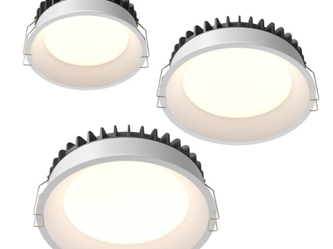  嵌入式灯具 Okno3d模型 