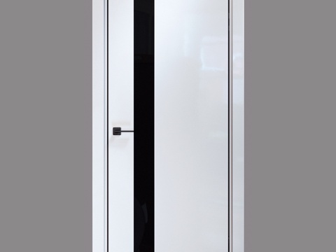  CARDA系列室内门 R-2款 白色亮光3d模型 