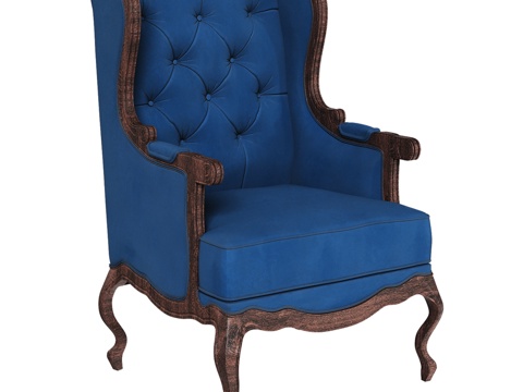  OM经典款马车扶手椅3d模型 