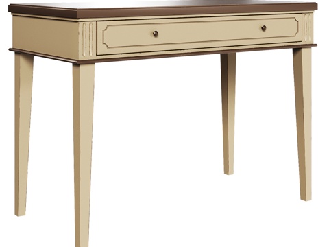  OM意式带抽屉书桌3d模型 