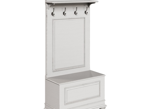  OM 开放式走廊衣柜（北欧风格）3d模型 