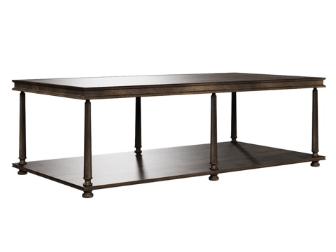  OM美式长方形咖啡桌3d模型 