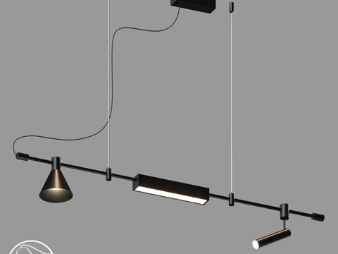  LampsShop.ru L1691 旗帜吊灯3d模型 