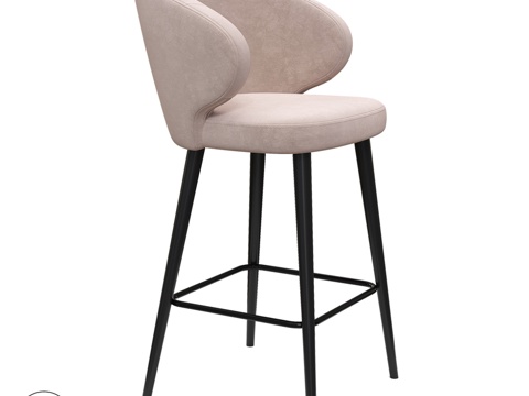  OM Chair COPENHAGEN BAR WOOD3d模型 