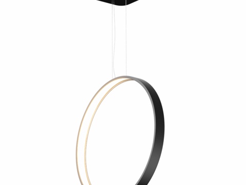  LED吊灯 Eris 垂直环形灯内置O3d模型 