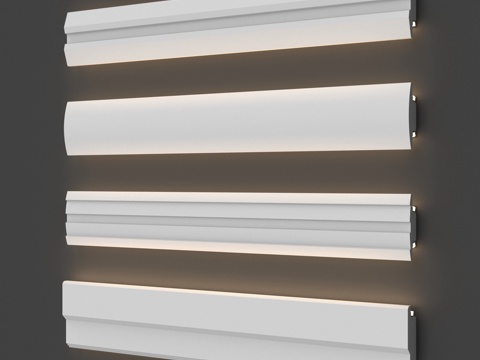  灯饰檐口 #98, #99, #100, #1023d模型 