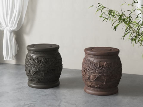  现代凳子3d模型 