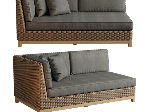  COSTARICA双人左侧模块3d模型 