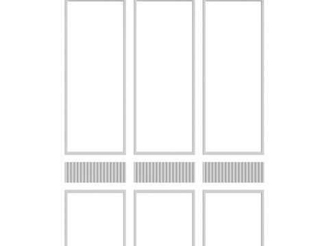 墙面组合 No.1293d模型 