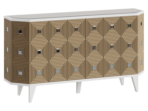  现代简约边柜 边柜 简约边柜 餐厅边柜 装饰柜3d模型 