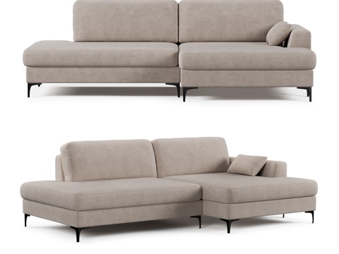  波特兰转角沙发3d模型 