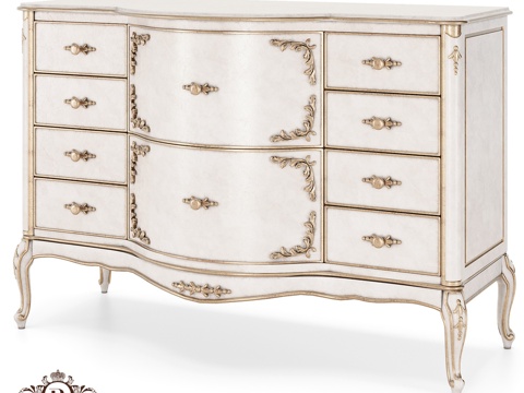  (OM) 罗马诺家居 抽屉柜 Sophie Grand3d模型 