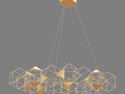  OM LED吊灯 Eurosvet 90369 15 Uma3d模型 