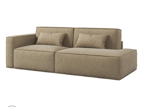  OM LOFT缝线沙发 0313d模型 