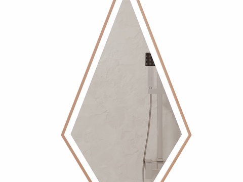  浴室镜 ABBER Stein AS6611BR 带背光3d模型 