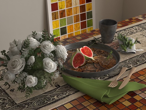  现代装饰摆件3d模型 