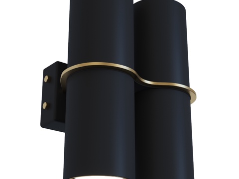  壁挂式灯具 BINO 4S，Pikartlights 出品，3d模型 