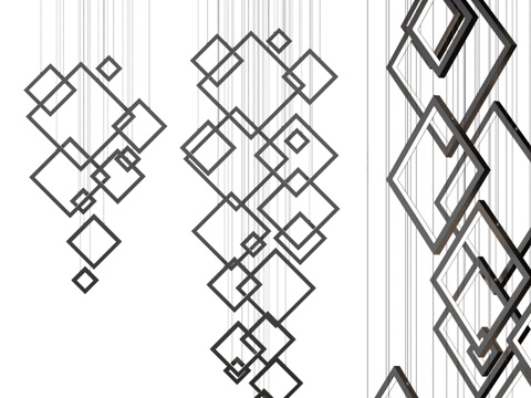  吊灯 枝形吊灯 IT-Rhombus-10, IT-Rhom3d模型 