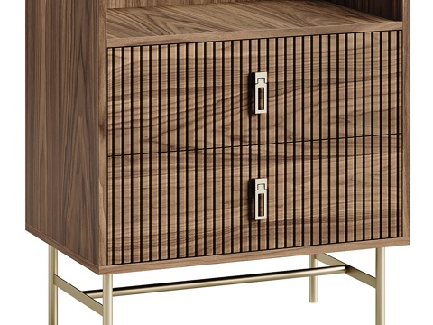  北欧简约床头柜 床头柜 简约床头柜 矮柜3d模型 