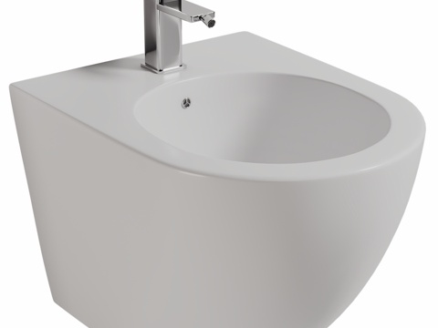  ABBER Bequem AC1150MW 壁挂式坐浴盆3d模型 