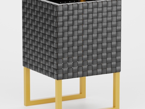  OM Portofino立方体带腿花盆3d模型 