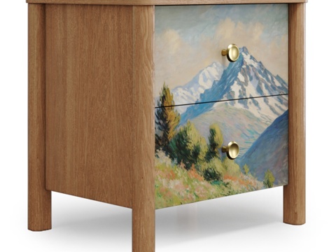  OM THE-IDEA 床头柜 BERGEN 0143d模型 