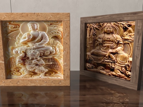  现代装饰摆件3d模型 