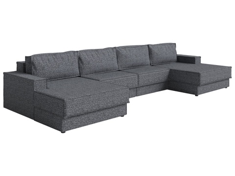  波尔图转角沙发床 (MO+2MP+MO)3d模型 